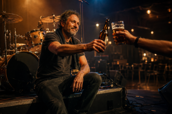 Drummer celebrates